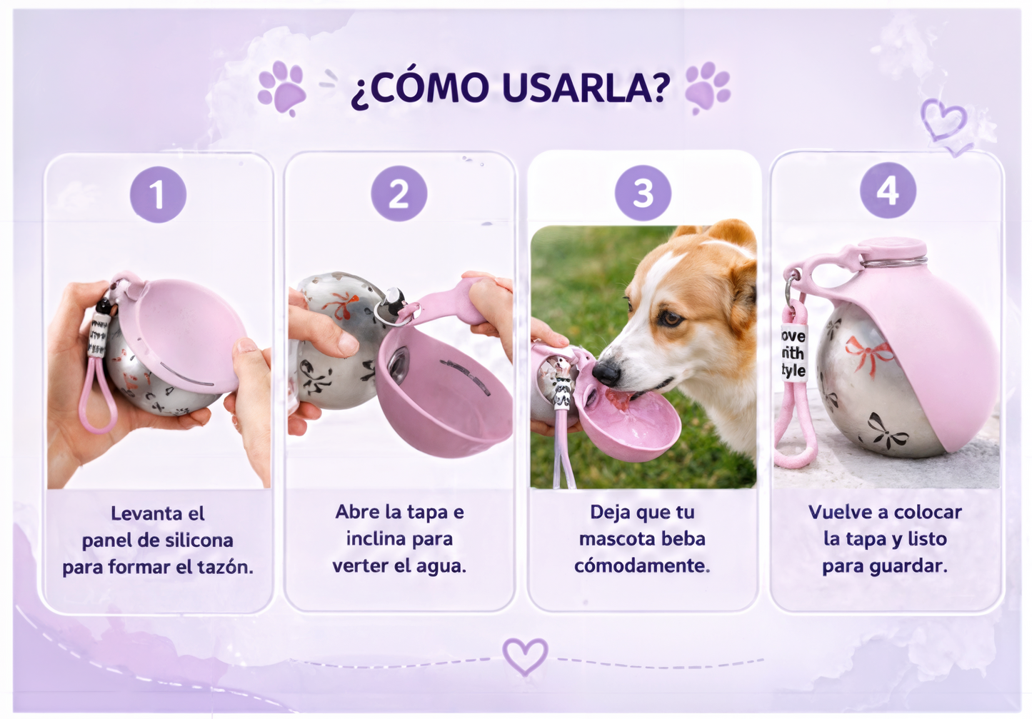 PawSip™ | Botella portátil 2 en 1 para mascotas